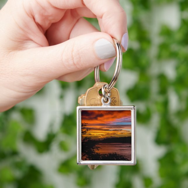 Sunset in Praia, Cape Verde Key Ring (Hand)