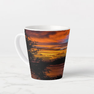 Sunset in Praia, Cape Verde Latte Mug