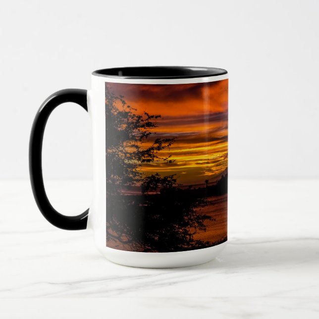 Sunset in Praia, Cape Verde Mug (Left)
