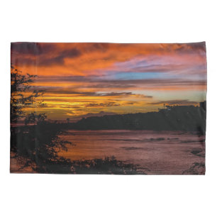 Sunset in Praia, Cape Verde Pillowcase