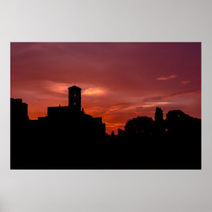 Sunset in Rome poster