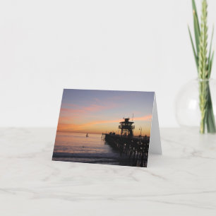 Sunset in San Clemente Card