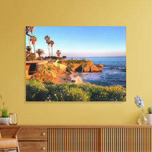 Sunset in San Diego Canvas Print