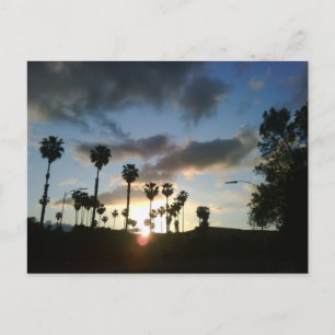 Sunset in San Jose Ca Postcard