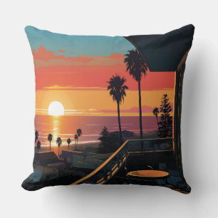 SUNSET IN SANTA MONICA #1 CUSHION