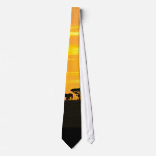 Sunset in Serengeti Tie