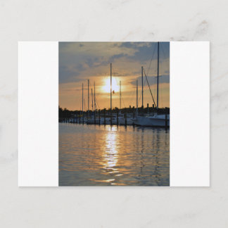 Sunset in Southport Postcard