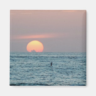 Sunset in St. Petersburg Beach,FL Square Magnet