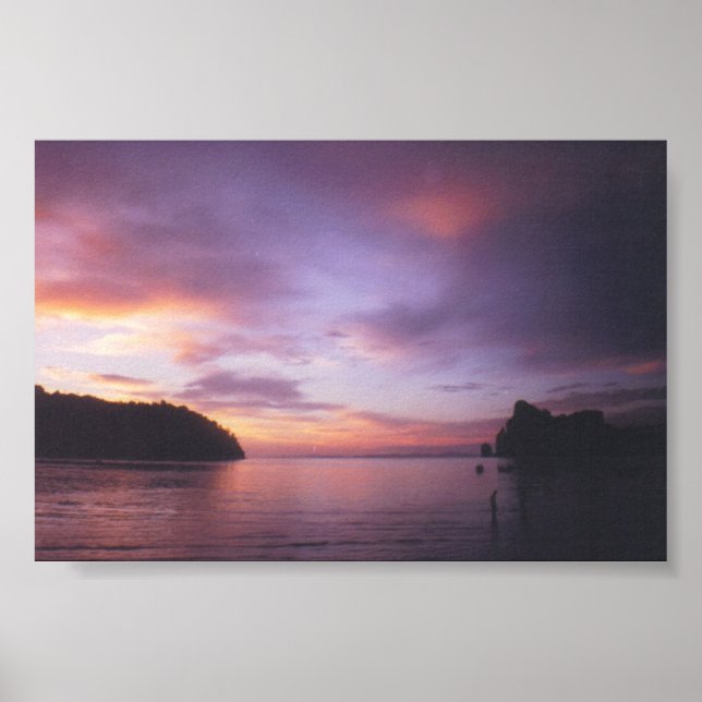 Sunset in Thailand Poster (Front)