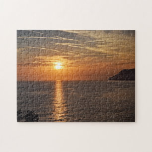Sunset in the Cinque Terre, Italia Puzzle