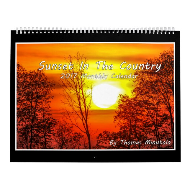 Sunset In The Country 2017 Calendar (Cover)