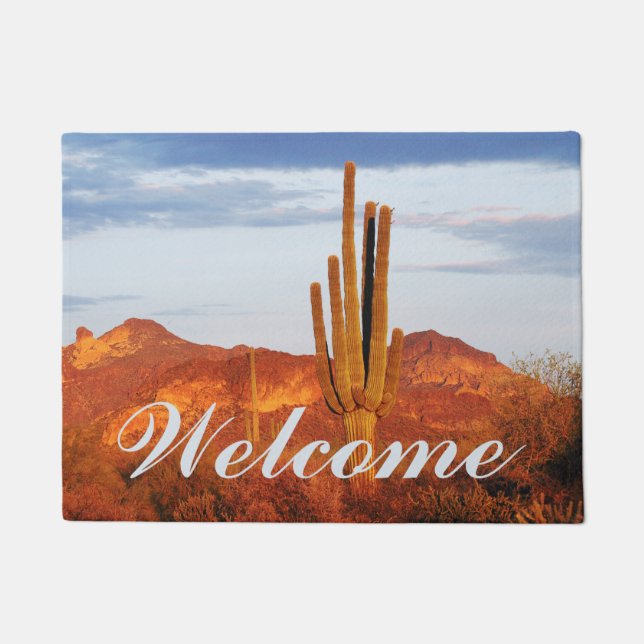 Sunset in the East Valley Doormat (Front)