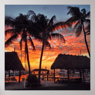 Sunset in the Florida Keys Poster