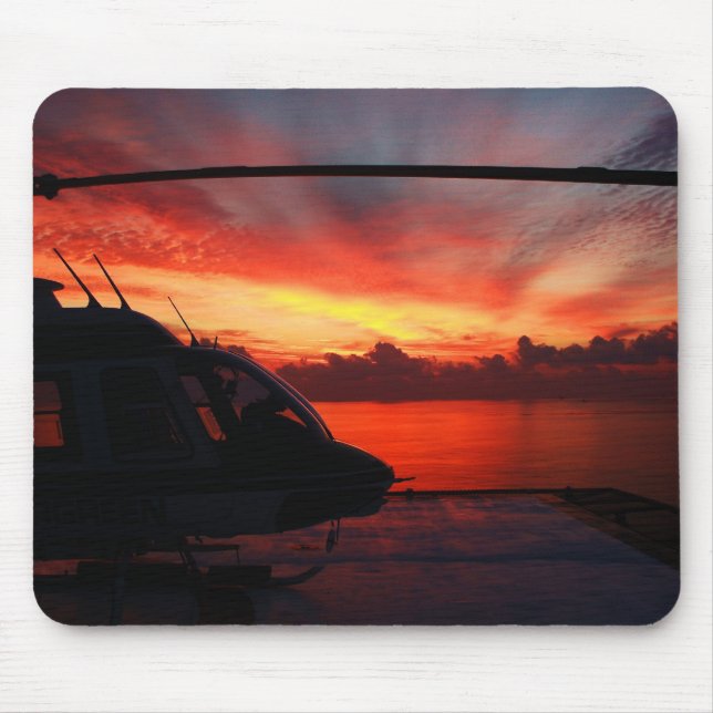 sunset in the gulf of mexico mouse pad (Front)