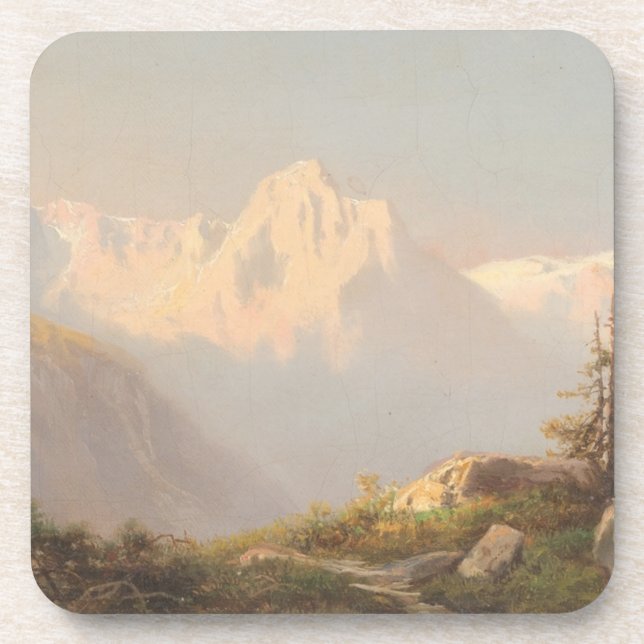 Sunset in the Mountains – Carl Lafite Coaster (Front)