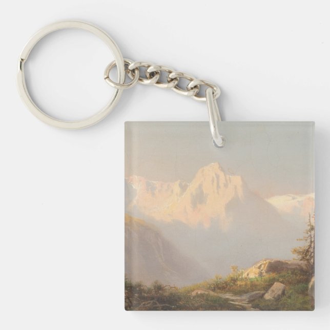 Sunset in the Mountains – Carl Lafite Key Ring (Front)