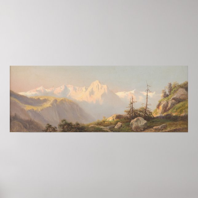 Sunset in the Mountains – Carl Lafite Poster (Front)