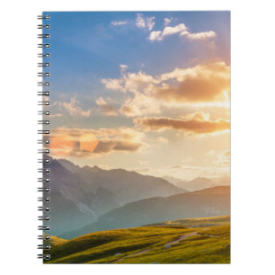 Sunset in the Mountains Notebook