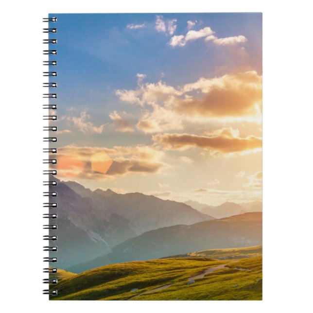 Sunset in the Mountains Notebook (Front)