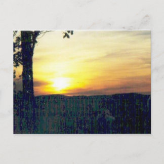 sunset in the smokies #68 postcard