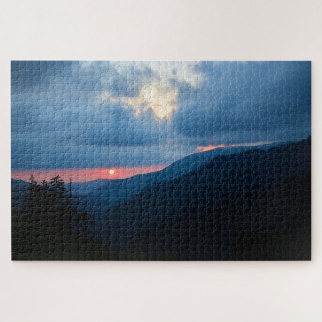 Sunset in the Smoky Mountains  -  20x30 Jigsaw Puzzle (Horizontal)