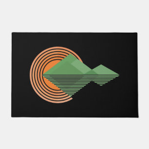 Sunset in the valley doormat