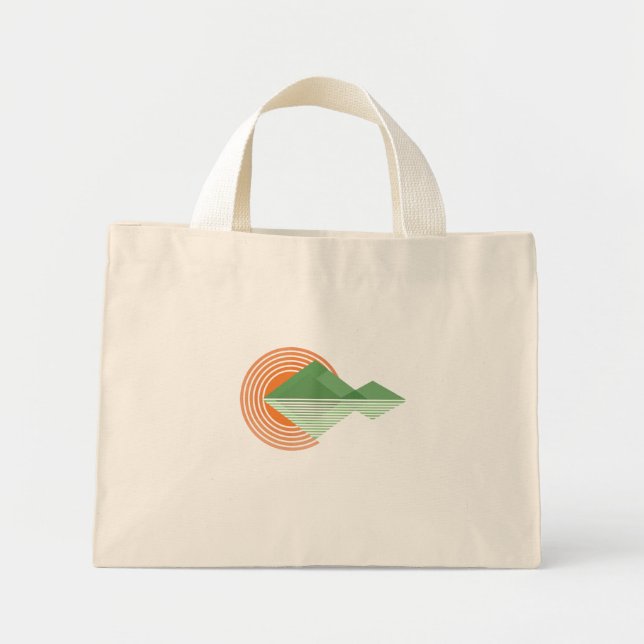 Sunset in the valley mini tote bag (Front)