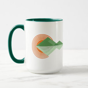 Sunset in the valley mug