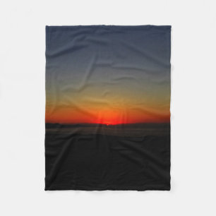 Sunset in the Water Fleece Blanket