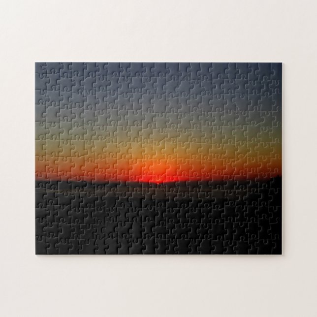 Sunset in the Water Jigsaw Puzzle (Horizontal)