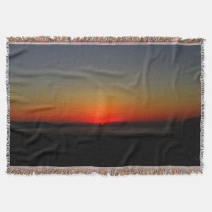 Sunset in the Water Throw Blanket