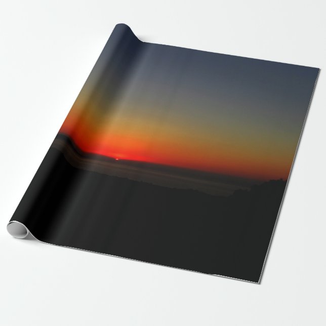 Sunset in the Water Wrapping Paper (Unrolled)