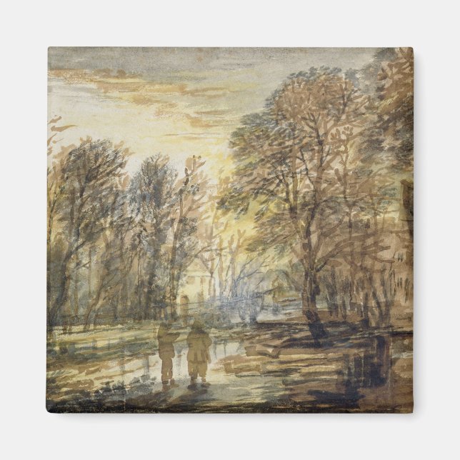 Sunset in the Wood Magnet (Front)