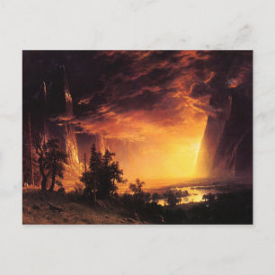 Sunset in the Yosemite Valley Postcard