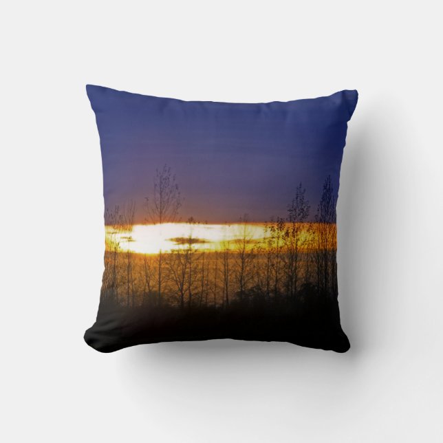 Sunset in trees cushion (Front)
