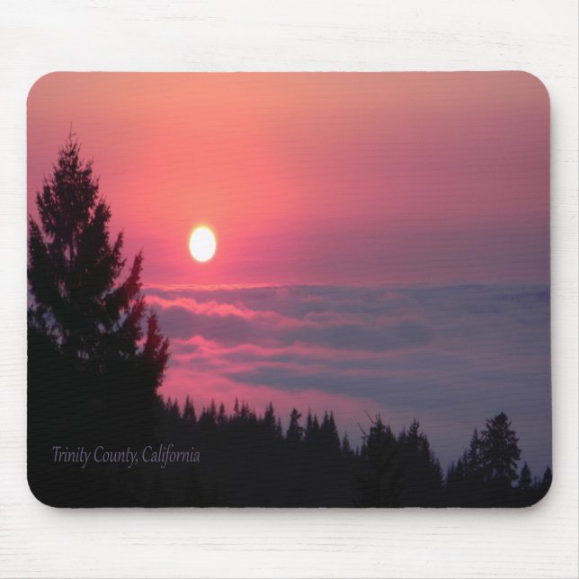 Sunset in Trinity County, California Mouse Pad (Front)