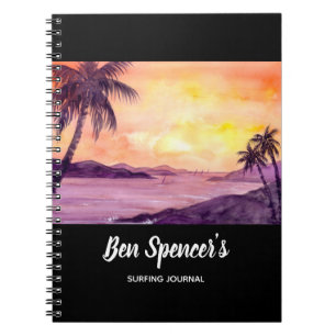 Sunset in Tropics by Farida Greenfield Notebook