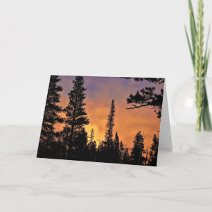 Sunset in Tuolumne Meadows, Yosemite, CA Card