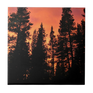 Sunset in Tuolumne Meadows, Yosemite, CA Ceramic Tile
