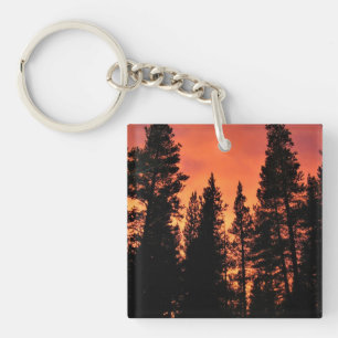 Sunset in Tuolumne Meadows, Yosemite, CA Key Ring