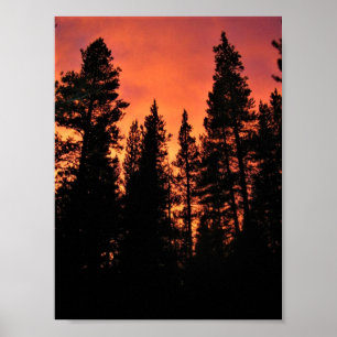 Sunset in Tuolumne Meadows, Yosemite, CA Poster
