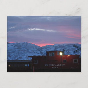 sunset in uath postcard