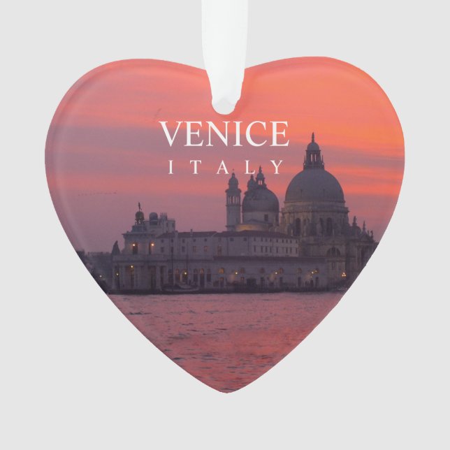 Sunset in Venice Ornament (Front)