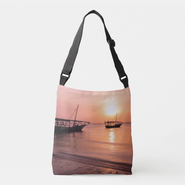 Sunset in Zanzibar Crossbody Bag (Front)