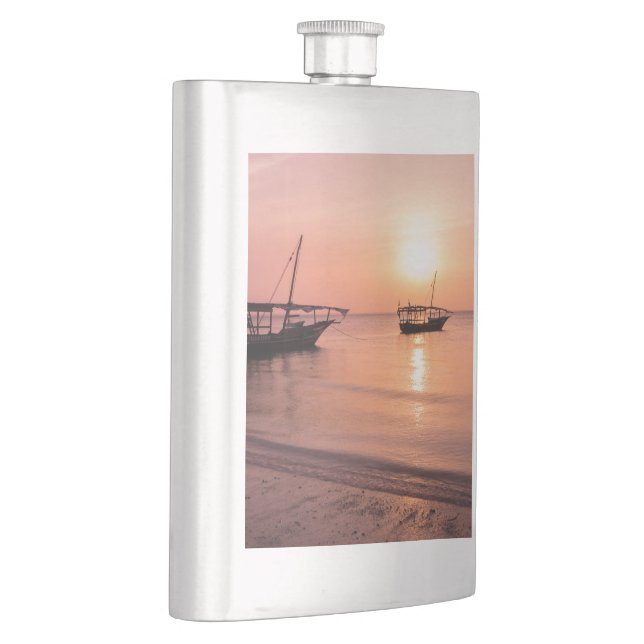 Sunset in Zanzibar Hip Flask (Right)