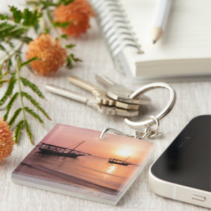 Sunset in Zanzibar Key Ring