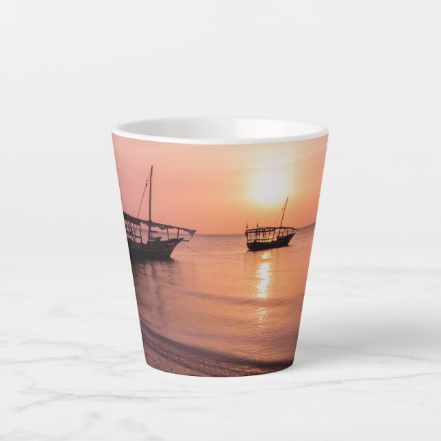 Sunset in Zanzibar Latte Mug (Front)