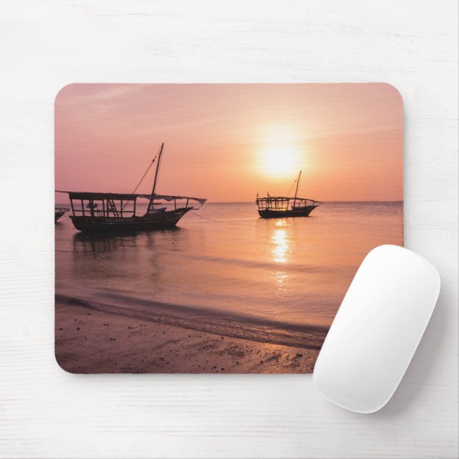 Sunset in Zanzibar Mouse Pad (With Mouse)