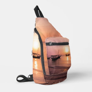 Sunset in Zanzibar Sling Bag