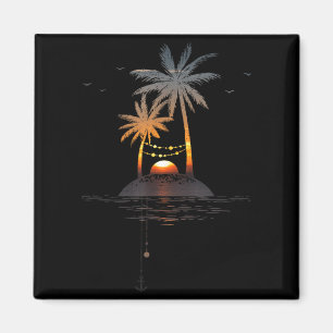 Sunset Island Glow Vacation Mood Magnet